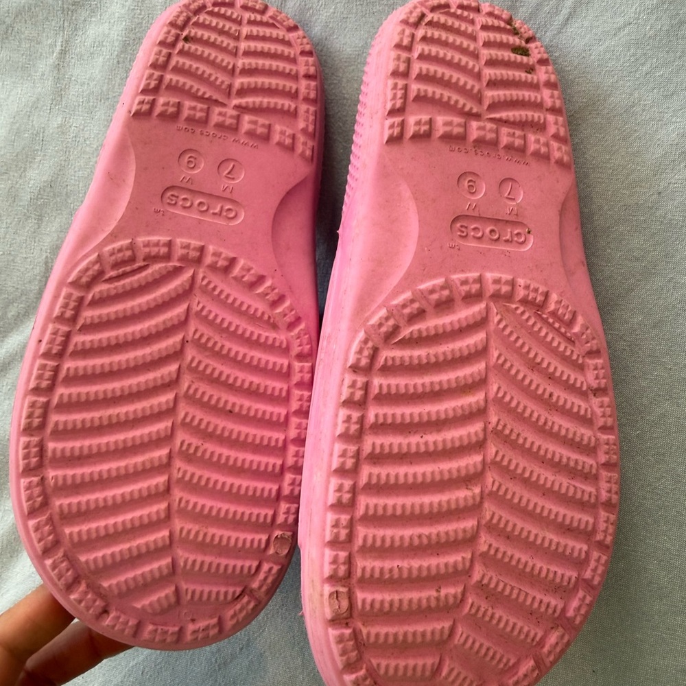 CROCS Pink Slide Sandals - Picture 3 of 4
